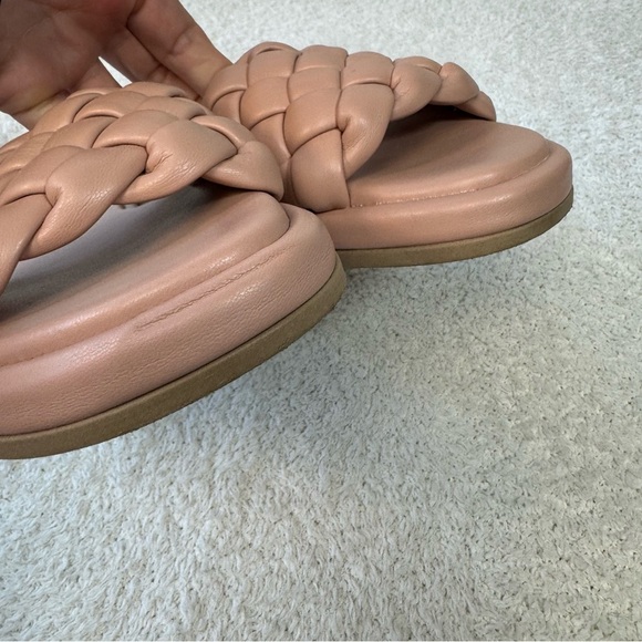 Seychelles Bellisima chunky braided blush slides sandals dusty pink size 9 - Picture 8 of 9